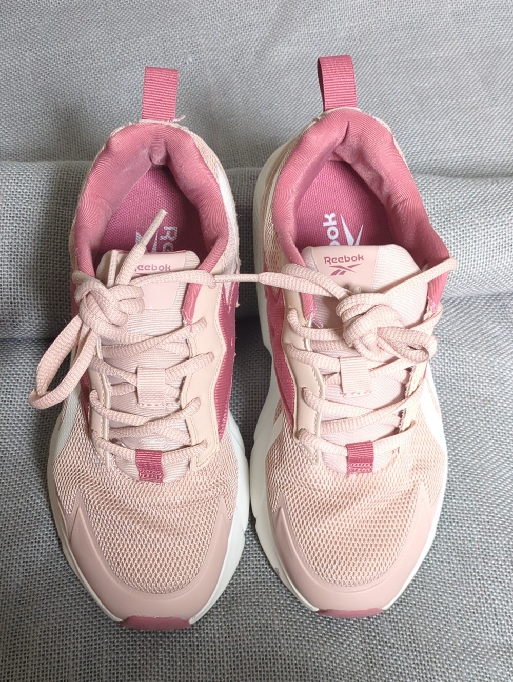 Reebok Women's Light Pink Mesh Fashion Sneakers